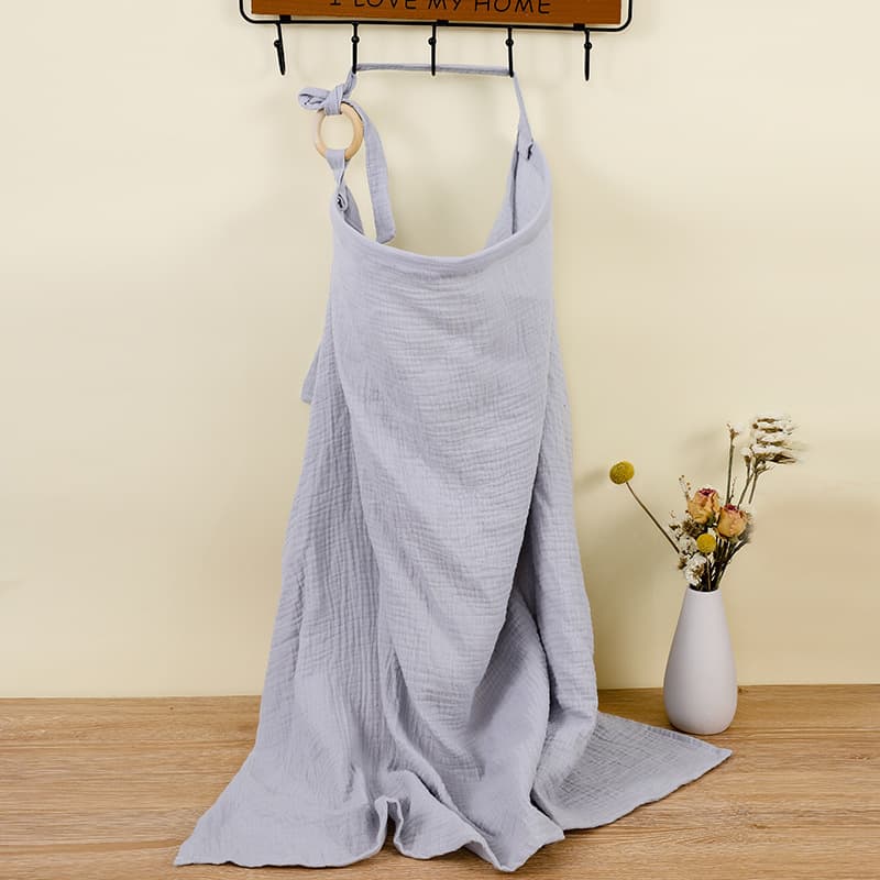 Outdoor Anti-Flash Nursing Scarf Double Layer Baby Cotton Cover Blanket Modesty Cloth Feeding Cover Nursing Poncho