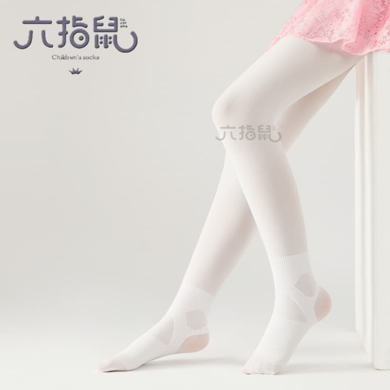 Six-Fingered Mouse Children's Anti-Slip Anti-Twist Girls' Practice Pants Spring and Summer Thin Non-Pilling Velvet Tights