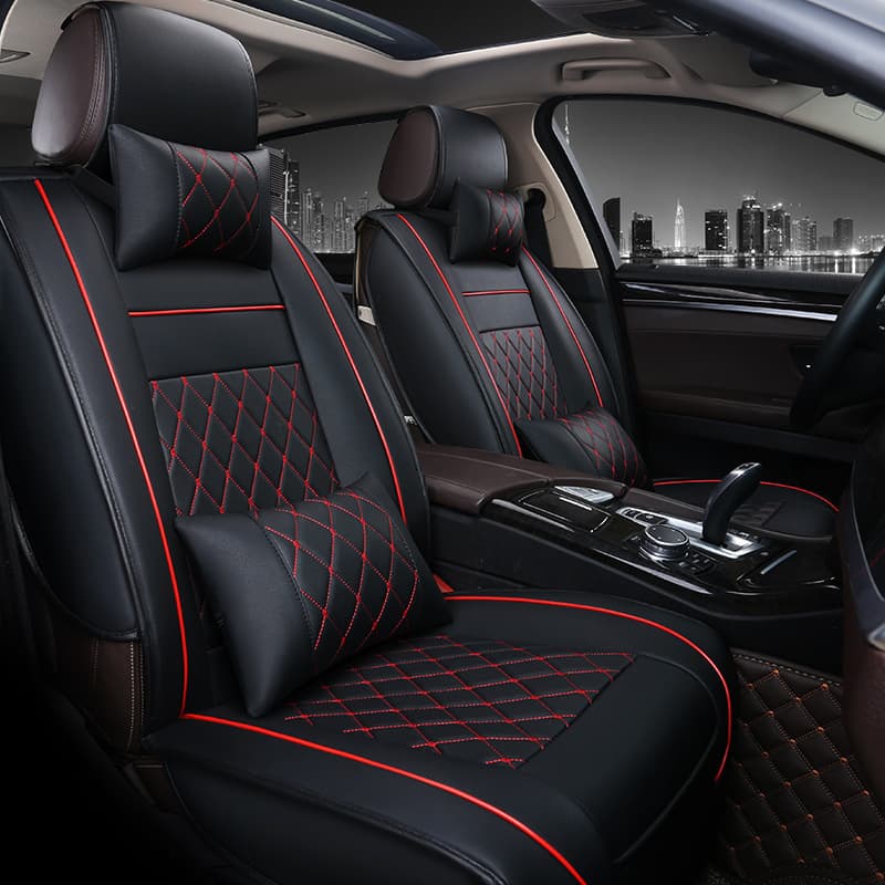 Manufacturer delivers all-season automotive leather, fully surrounded, car seat cushions, suitable for car supplies seat cushions in various sizes and models.