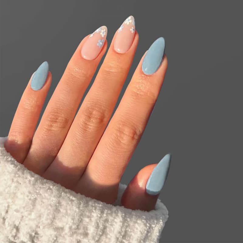 European and American Cross-border Nail Tips Wearable Nails Skin Tone Gradient Hot Selling Fake Nails Removable False Nails Direct Sales
