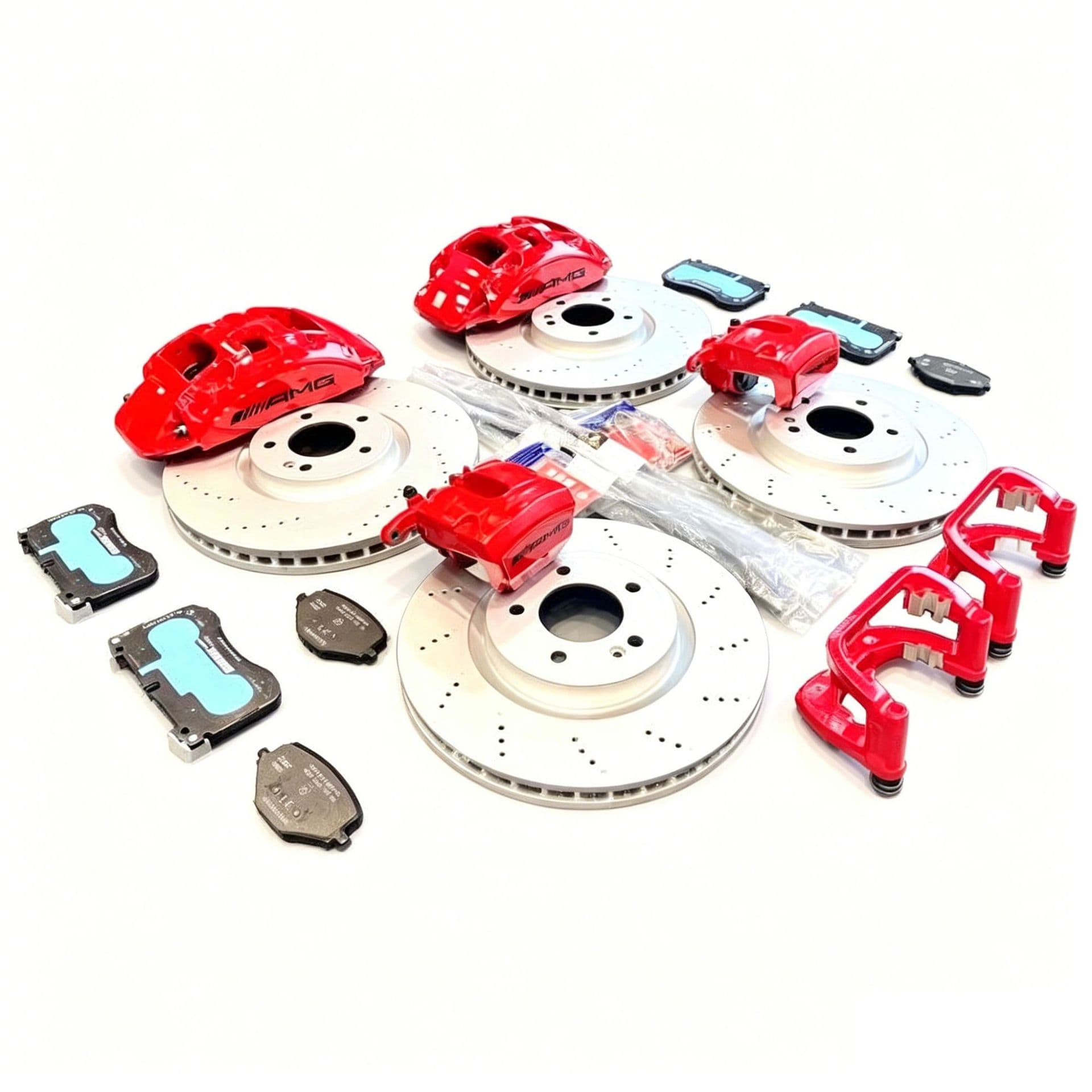 Suitable for Mercedes-Benz G-Class G500G55G350 modified G63AMG front six rear four brake calipers 6-piston brakes