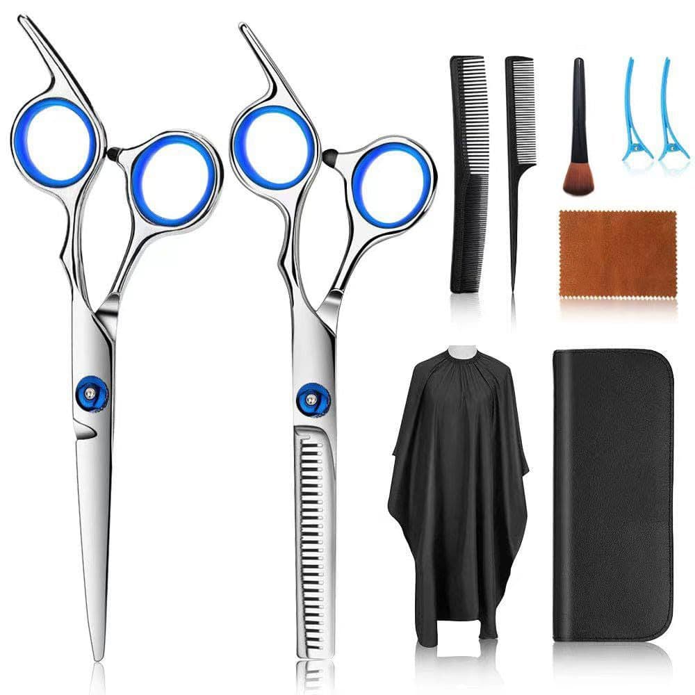 6.0 inch mid-range hairdressing scissors, hair scissors, flat scissors, bang scissors, dental scissors, thinning scissors, white screw 6H