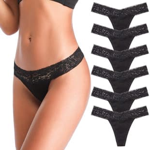Custom Sexy Lace Thong Women Plus Size Lingerie Women's Triangle Panties, Girl T-Back Panties, Pure Cotton Low-Rise