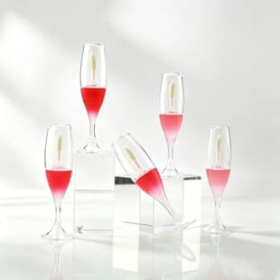 Stock Wine Glass Lip Gloss Tube Lip Gloss Empty Tube Packaging Material Cosmetics Foreign Trade Cross-border Sample Lip Gloss Bottle Refill