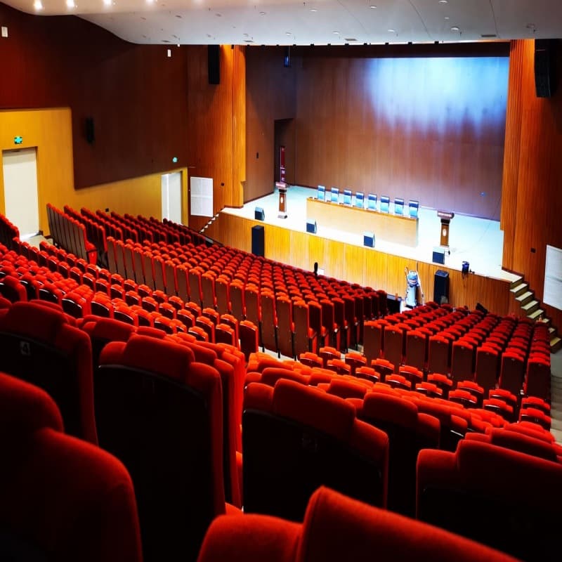 Stage audio, line array audio, hotel banquet hall audio, multi-functional conference room audio, lecture hall audio