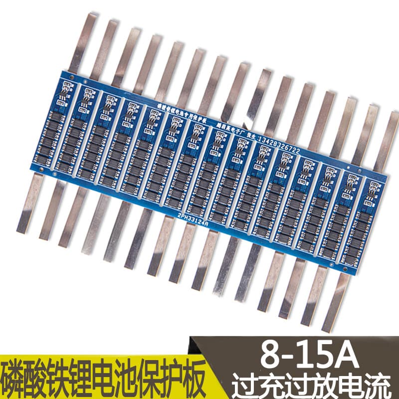 Factory Direct 32650 LiFePO4 Battery Protection Board 3.2V Over-Discharge Overcharge Current 8-15A Battery Accessories