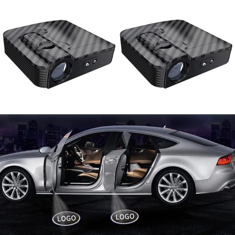Universal Car Ambient Light Door Welcome Light LED Decoration No Wiring Universal Ground Light for Mazda
