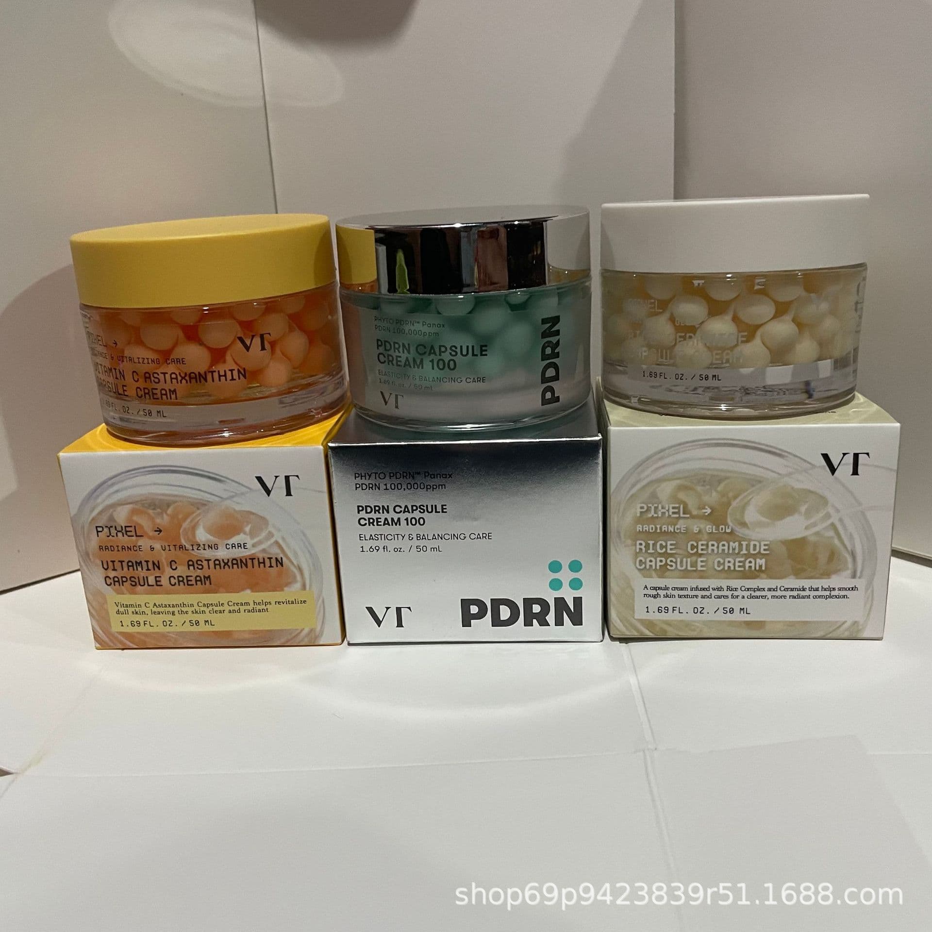 Cross-border New VT Microcrystalline Particle Capsule Cream PDRN Repair Moisturizing Hydrating Brightening Facial Care Essence