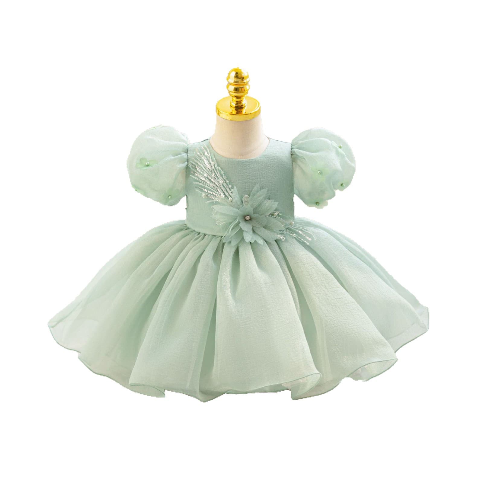 New Children's Tulle Princess Dress Puffy Cake Dress Girl Graduation Evening Gown
