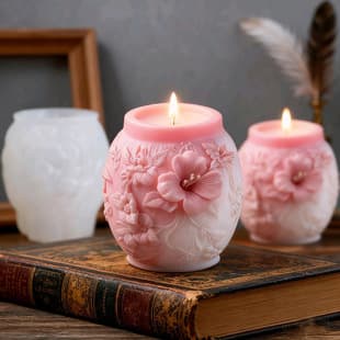 Lantern Flower Ball Vine Aromatherapy Candle Silicone Mold DIY Flower Ball Plaster Soap Scented Stone Decoration Mold
