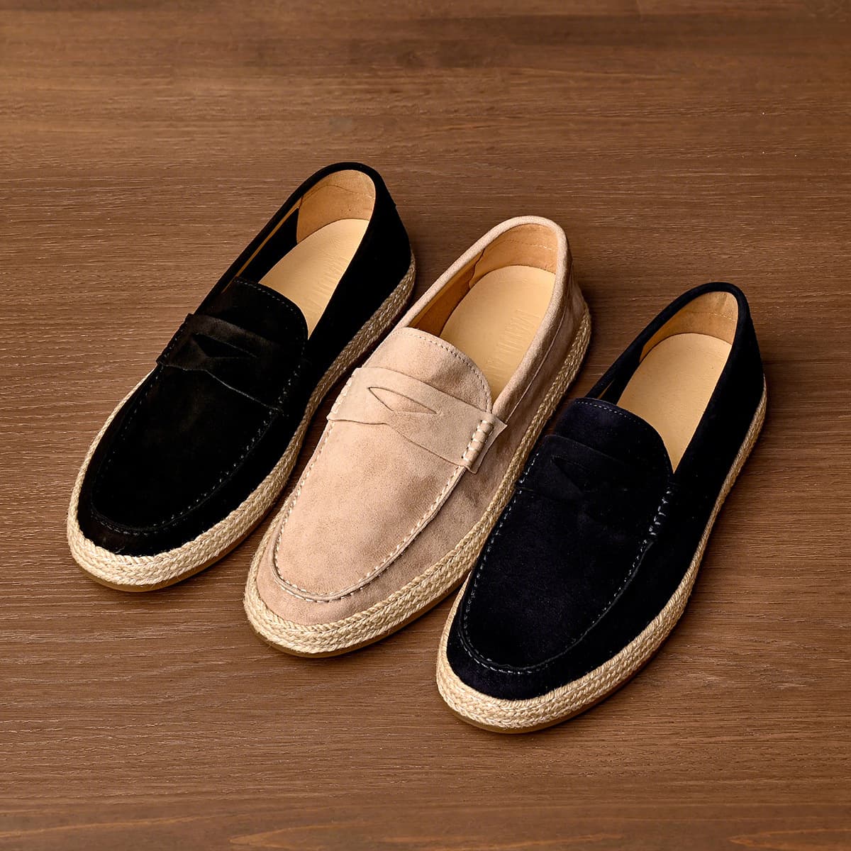 Bowei genuine leather loafers autumn business casual shoes soft sole fashion slip-on comfortable lazy leather shoes