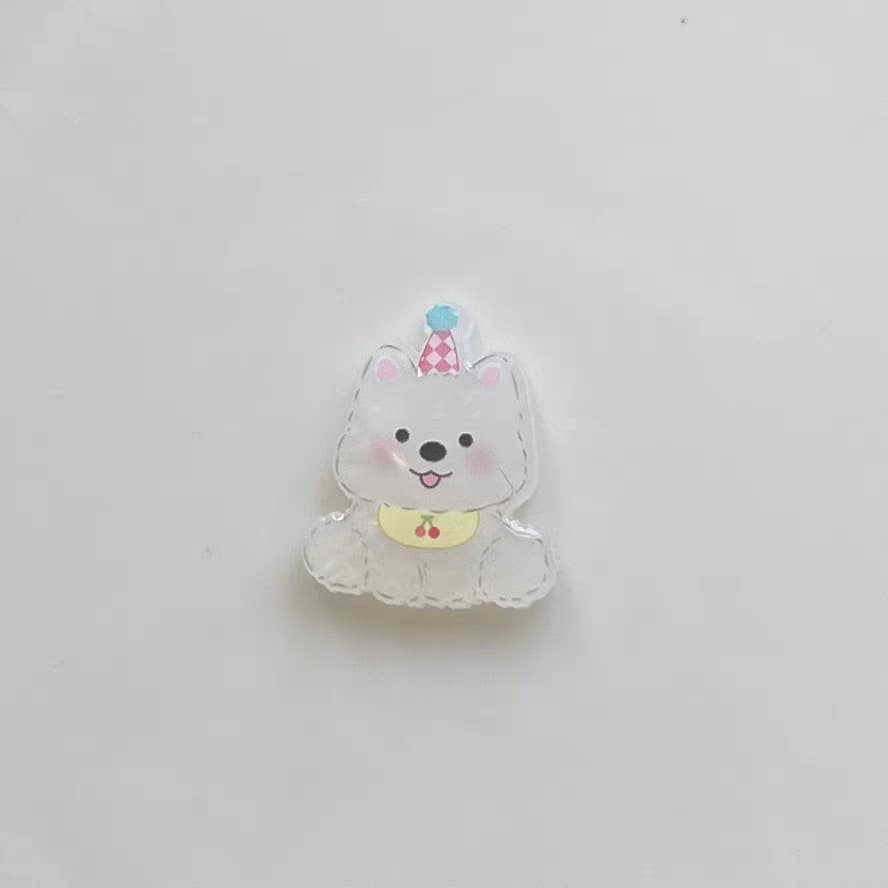 Universal Acrylic Accessories for West Highland Terrier Puppies, Decorative Patches, Shoe Charms, DIY Phone Charms, and Pads