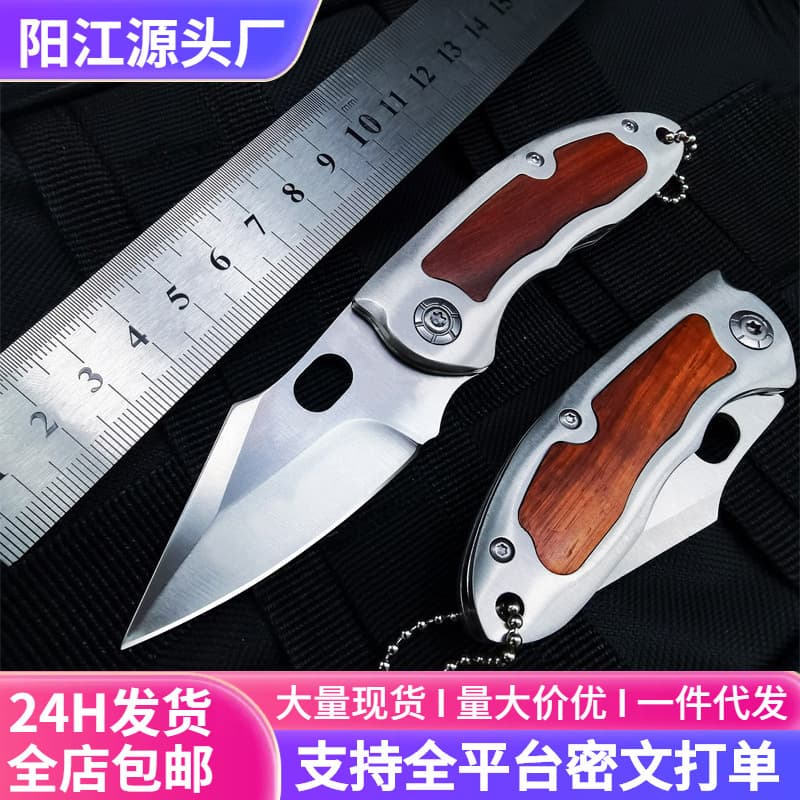 High-Hardness Outdoor Folding Knife Camping Portable Field Knife Stainless Steel Mini Pocket Knife Fruit Knife Cross-Border