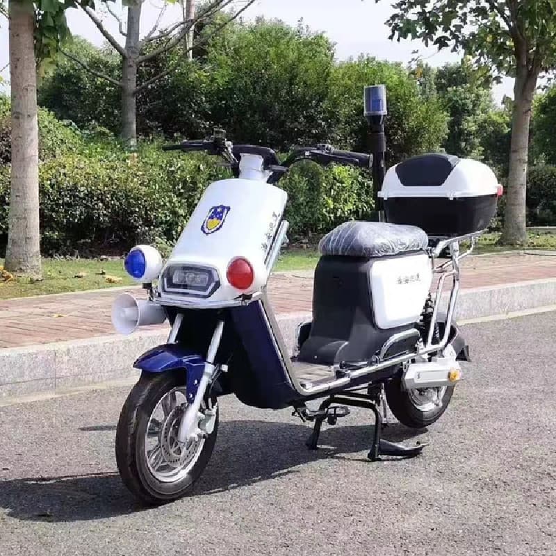 New National Standard Security Patrol Electric Scooter for Property Community Patrol, Two-Wheeled Electric Bicycle for Fire Station and Scenic Area Commuting