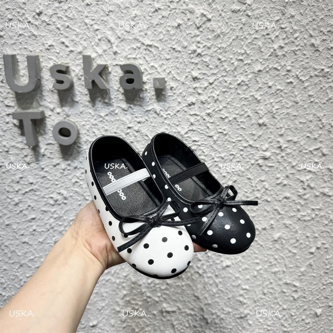 Korean Sweet Polka Dot Children's Princess Shoes 2026 Spring Autumn New Girls Mary Jane Shoes Toddler Ballet Shoes
