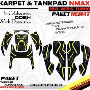 Yamaha Nmax Neo S Turbo Techmax Motorcycle Foot Mat + Fuel Tank Sticker Set