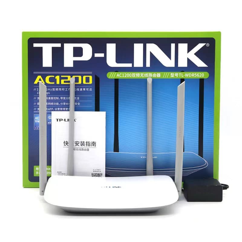 Tplink High Speed Wireless Router 5620 Dual Band Ac1200 Home 5g Wifi through Wall King Dormitory Home Use Unreliable Connection