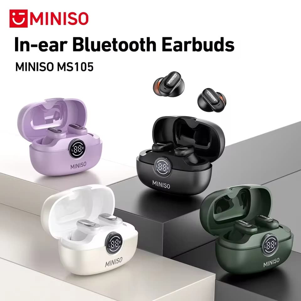 MINISO MS105AI Translation Bluetooth Headset Wireless Noise-Canceling Earbuds Sports Comfort Original Factory
