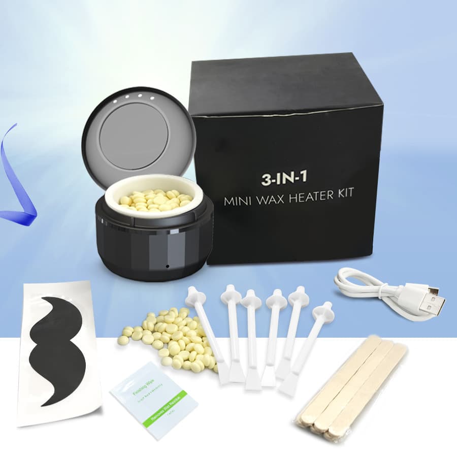 Amazon Bestseller Cross-border New 3-in-1 Nasal Hair Mini Machine Portable Wax Heater Easy to Clean