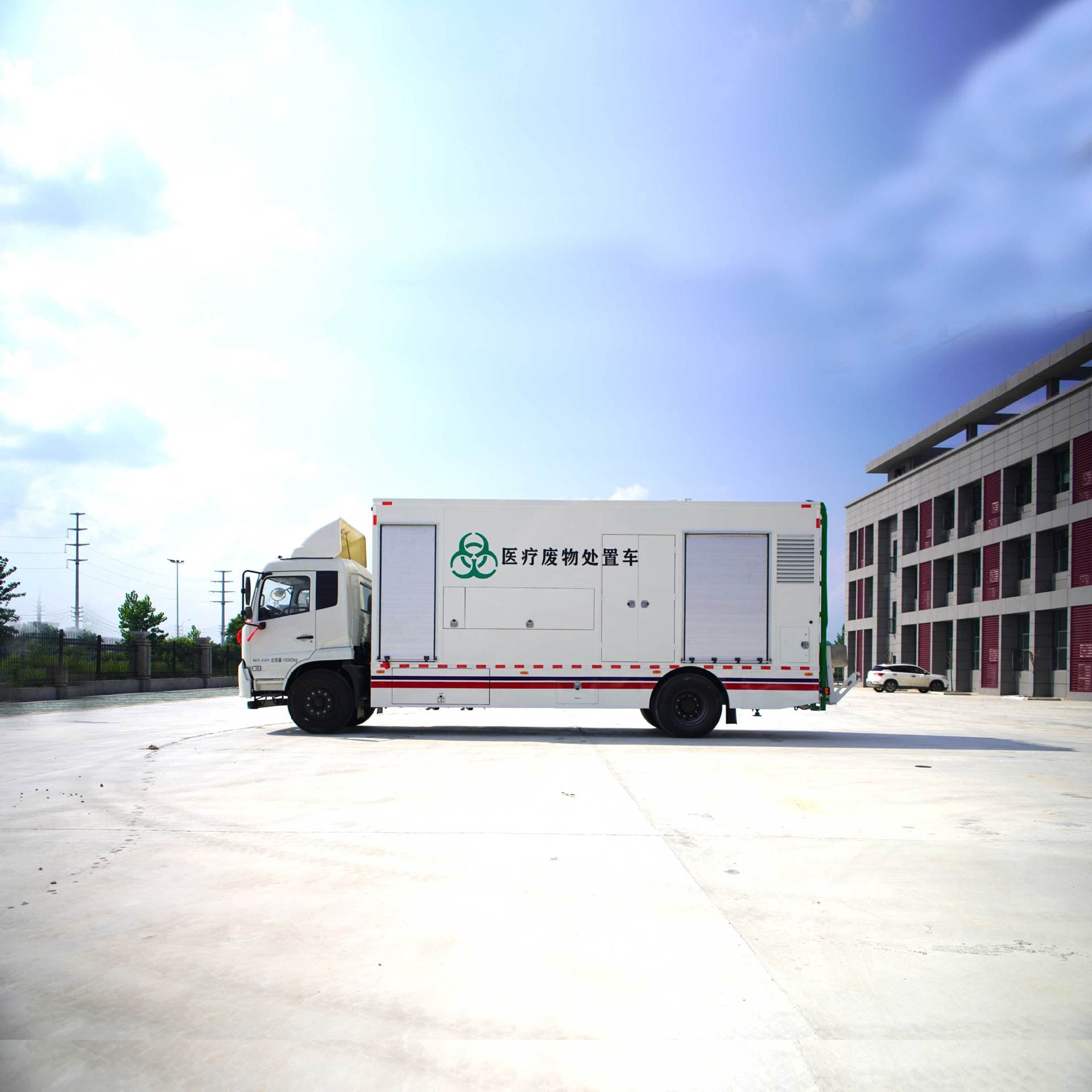 Medical Waste Microwave Disinfection Vehicle UV Blue Light High Temperature Microwave Disinfection Tender APP Project