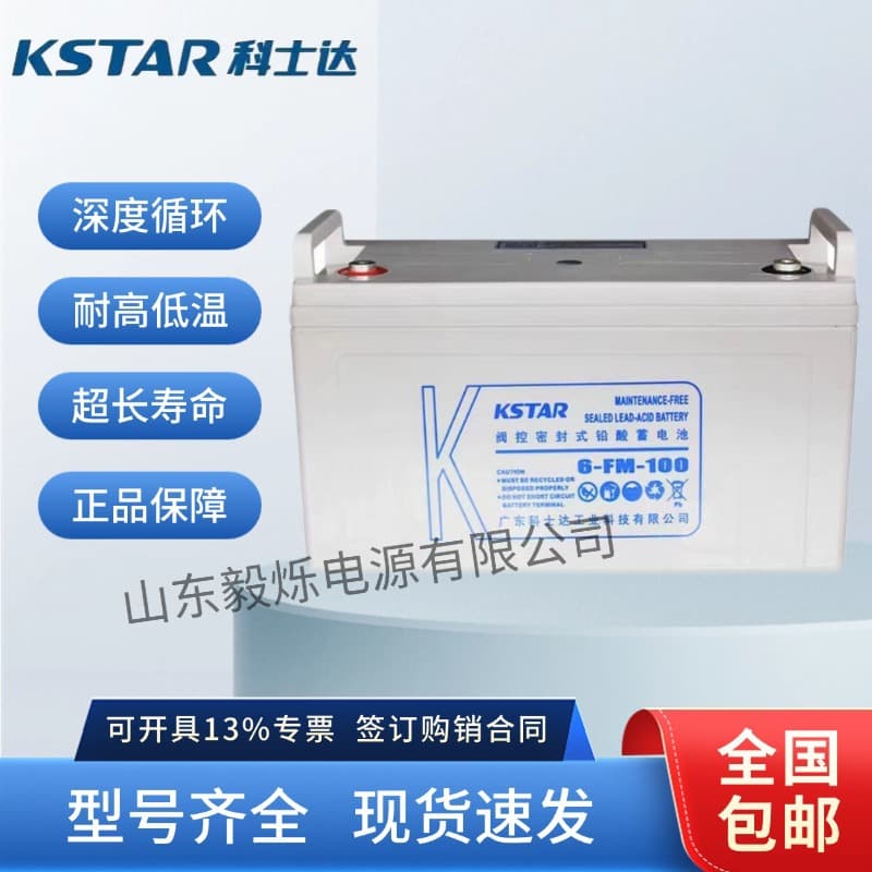 KSTAR Battery 6-FM-100/12V100AH UPS65/38/200/150/24/7 Long-Lasting and Durable