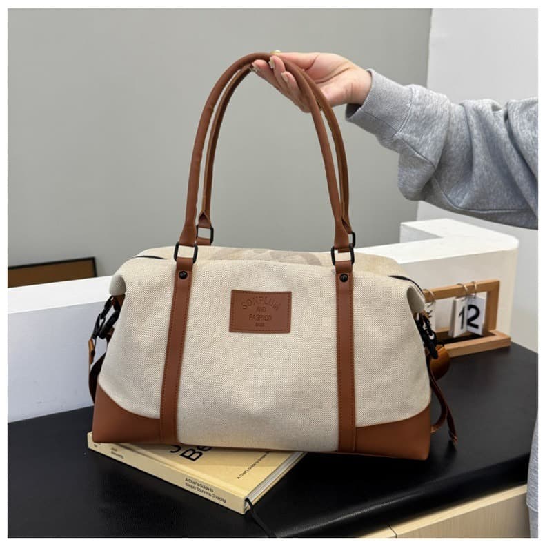 Gym bag, wet/dry separation, women's large-capacity lightweight handbag, stylish travel tote, short-trip shoulder bag