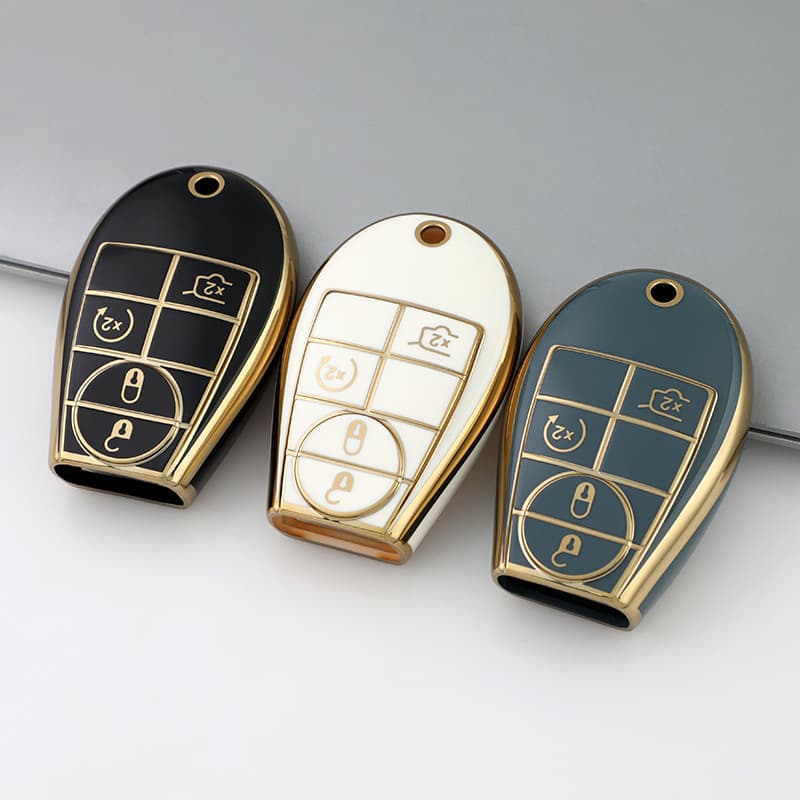 Suitable for 4-key Jeep Chrysler Grand Cherokee key bag Dodge Cooley Ram key shell bag cover