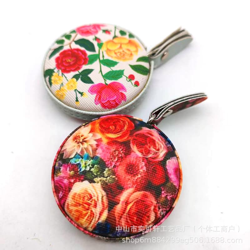 Convenient 1.5m Soft Tape Everlasting Rose Flower Ball Creative Gift Leather Mini Tape Measure Handmade