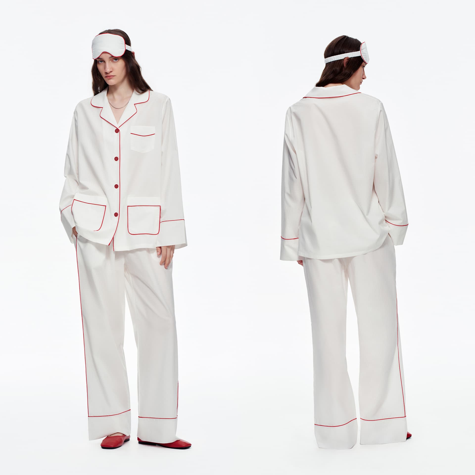 Women's Autumn New Lyocell Long Sleeve Pajama Set with Cardigan Lapel Elegant Loungewear Suitable for Outdoor Wear