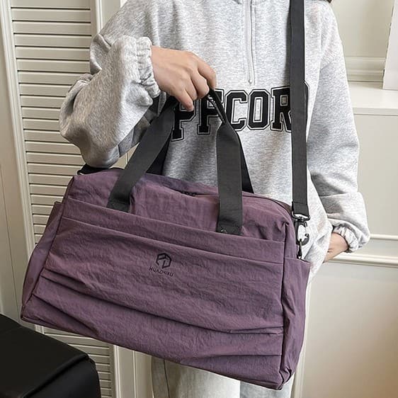 Large Capacity Travel Bag for Men and Women, Handheld Crossbody Lightweight Business Trip Gym Bag Wet and Dry Separation Sports Bag Cross-Border