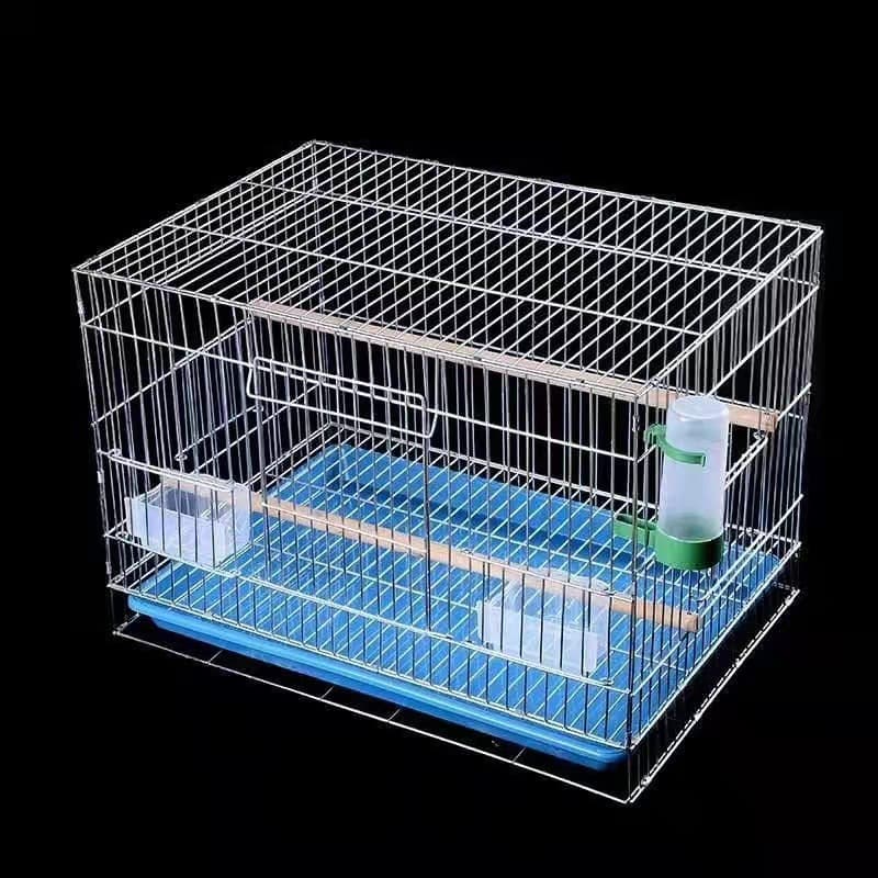 Electro-galvanized Parrot Breeding Cage, Thickened and Dense Bird Cage for Budgies, Cockatiels, Mynas, Sun Conures, and Other Birds