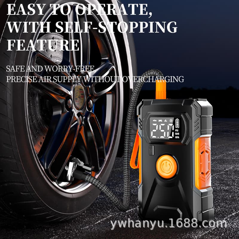 New Cross-Border Emergency Jump Starter Car Inflator Pump Multifunctional Portable Tire Inflator Ignition Tool