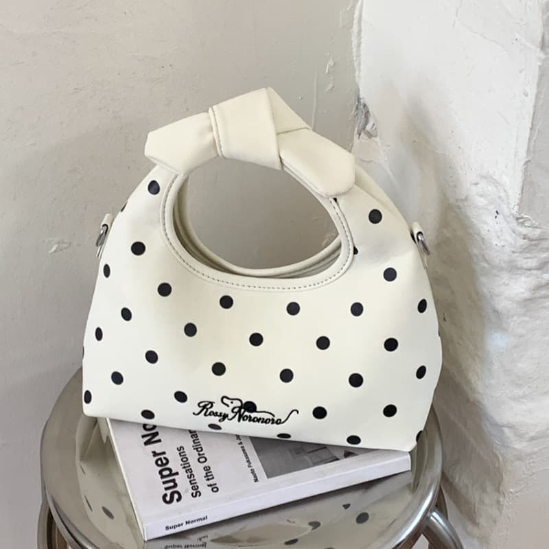 Exquisite super hot niche polka dot bag for women 2026 new mini versatile crossbody bag bucket bag small outing bag