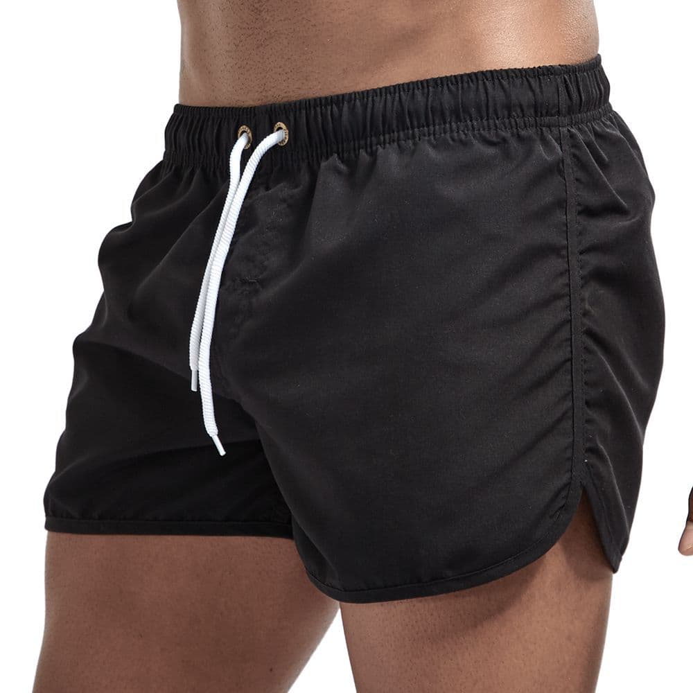 JOCKMAIL Men's Short Pants Home Beach Sports Three-quarter Length Smooth Nylon Fabric Summer Fashion Casual Solid Color