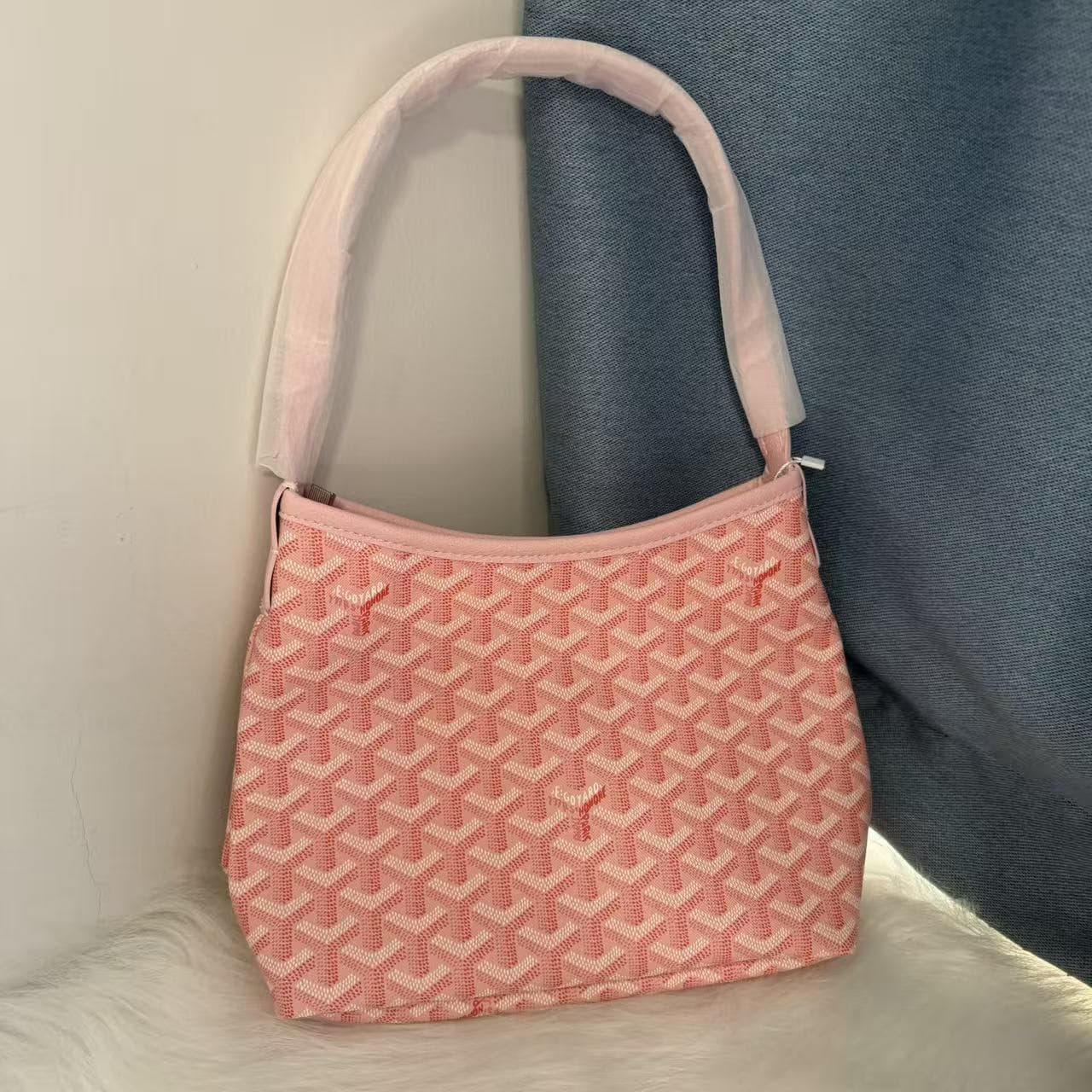 Goya dog tooth hobo mini armpit bag tote bag commuter small shopping bag new MINI armpit shoulder bag