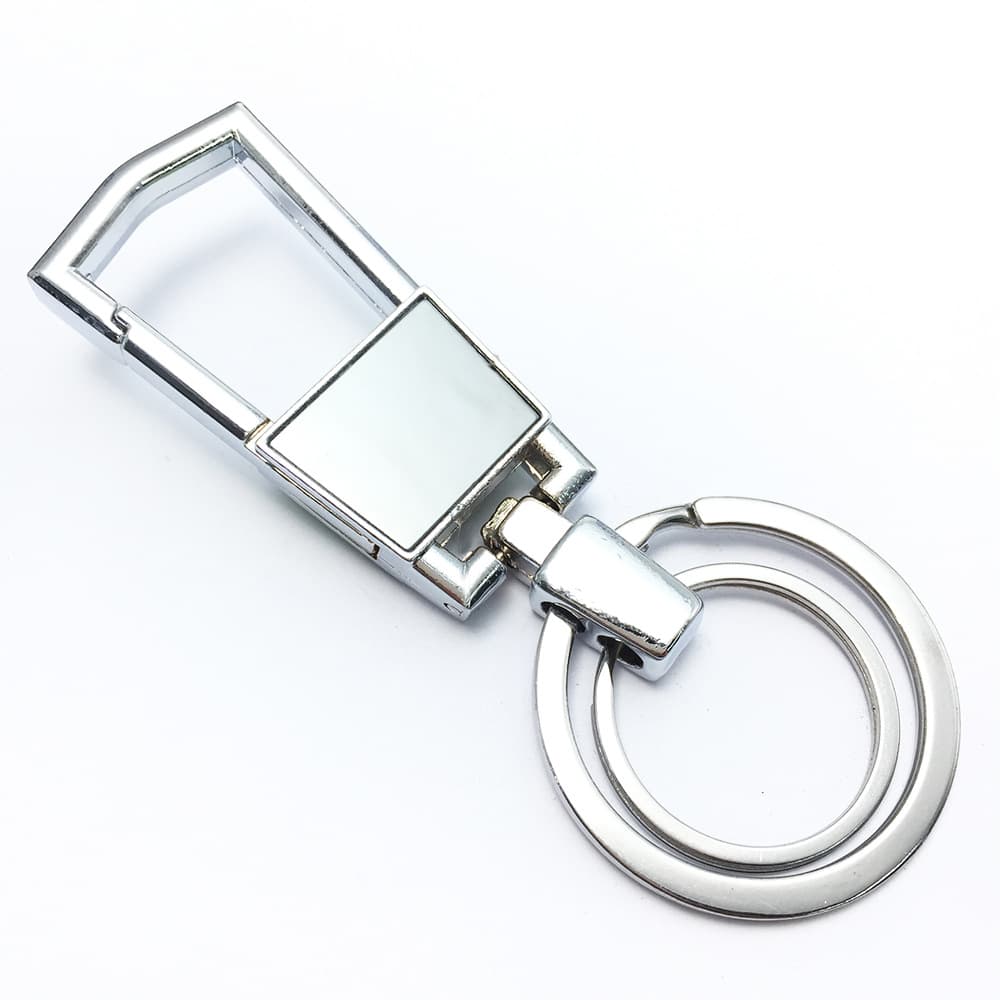 Men's gift keychain metal laser engraving and marking logo anti-lost car creative personalized advertising keychain