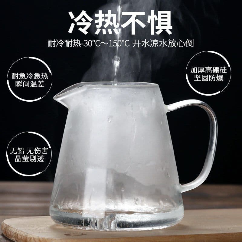 Thickened Heat-Resistant Glass Teapot Set for Home Floral Tea, High-Temperature Filtering Brewing Pot with Floating Cup
