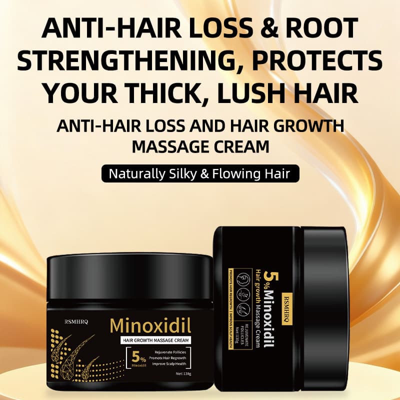 Cross-border Amazon Full English Hair Massage Cream Anti-hair Loss Nourishing Moisturizing Minoxidil Hair Growth Serum In Stock