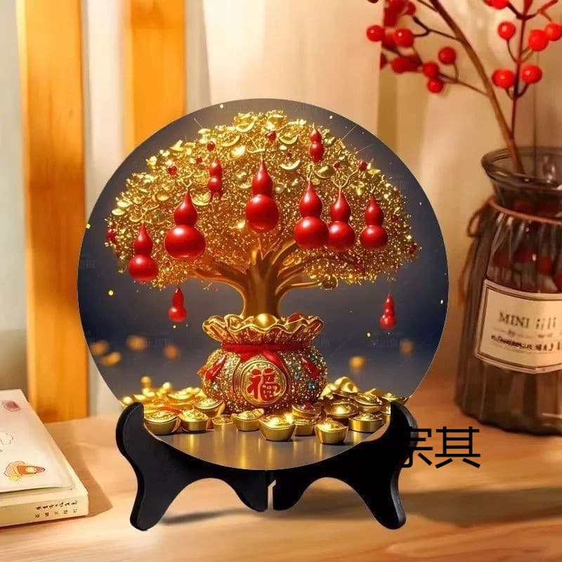 Wealth Attraction Treasure Placement, Living Room Money Tree, Liquor Cabinet Decorative Ornament, Entrance Way Cash Tree, Opening & Housewarming Gift