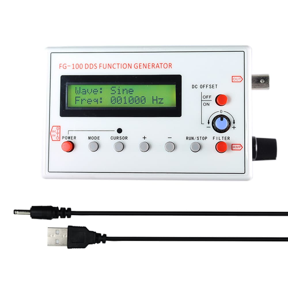 FG-100 Function Signal Generator DDS Function Signal Generator 1Hz-500kHz