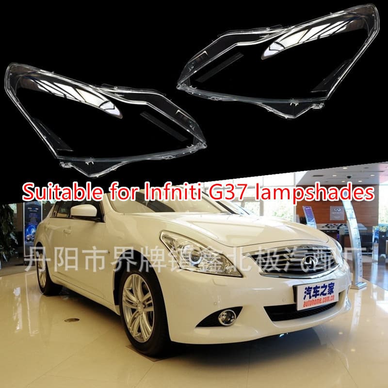 Headlight Lens Cover for 2009-2015 Infiniti G Series G37 G35 G25 Front Headlight Transparent Lens Housing
