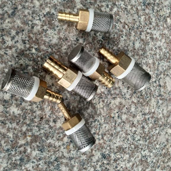 304 stainless steel mesh + copper head, water pump filter screen, end-of-pipe filtration, connect to hose filter, detachable.