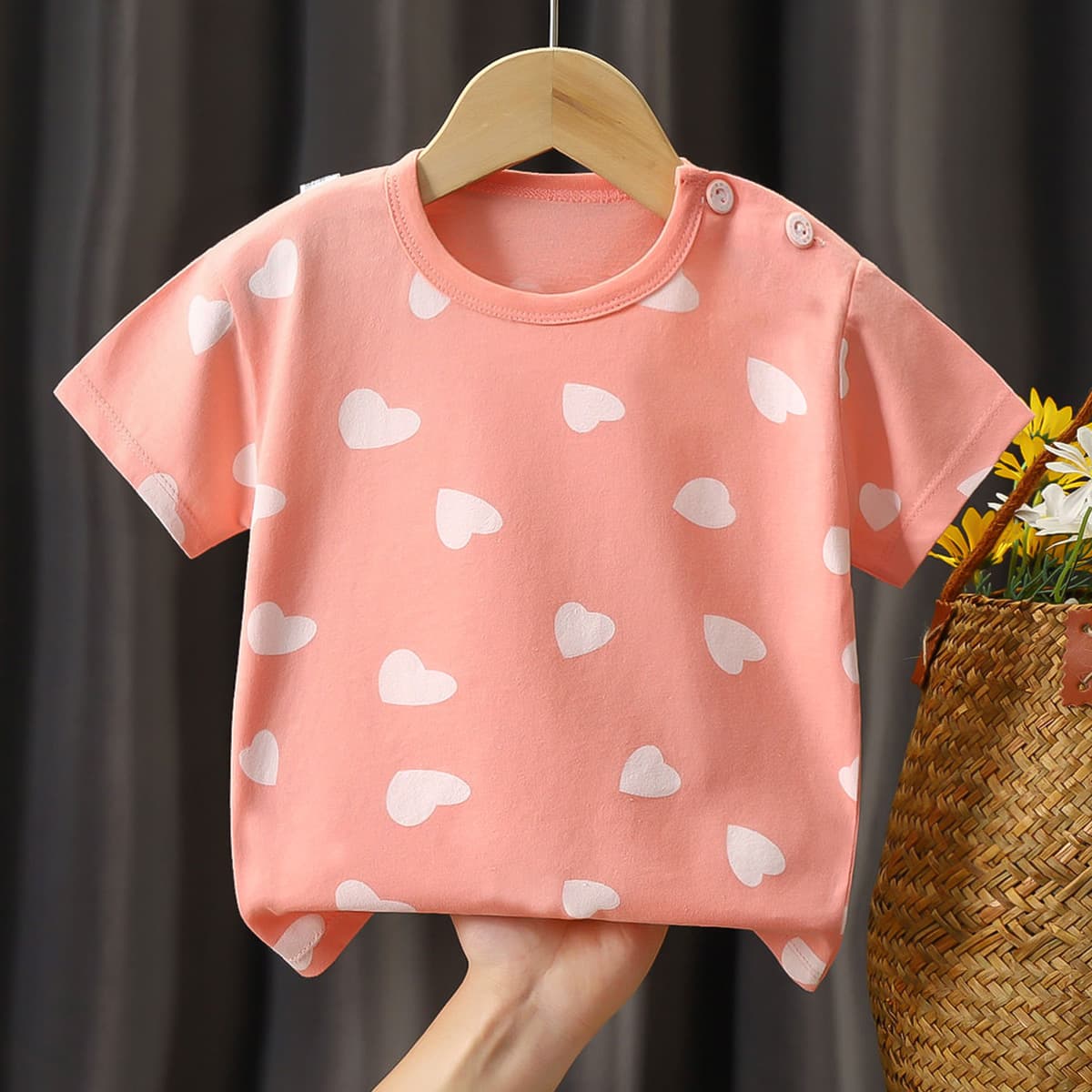 Kids Short Sleeve T-Shirt 100% Cotton Class A Summer New Style Boys Baby Girls Casual Clothing 2026 Children's Wear