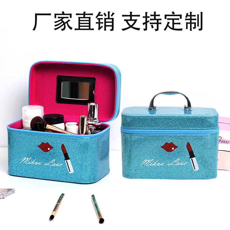 Makeup Bag 2023 New Style Ins High-End Portable Large Capacity Storage Box Cosmetic Organizer Trendy Makeup Case