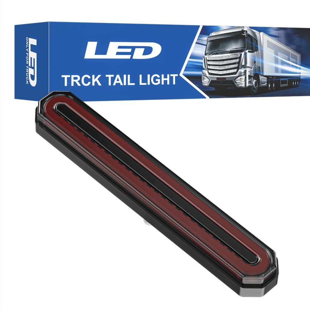 Truck Side Light Tail Light LED Flashing + Flowing High Mount Brake Light Trailer Tail Light Signal Light Side Marker Warning Light