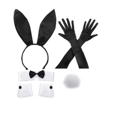 Halloween Rabbit Ear Headband Cute Bunny Girl Headpiece Set Easter Headband Easter Bunny