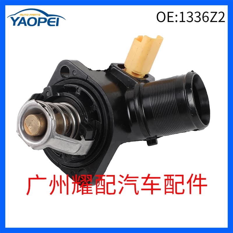1336Z2 Thermostat Assembly for 2008-2012 Peugeot 207 Citroen C2 C3 Coolant Thermostat
