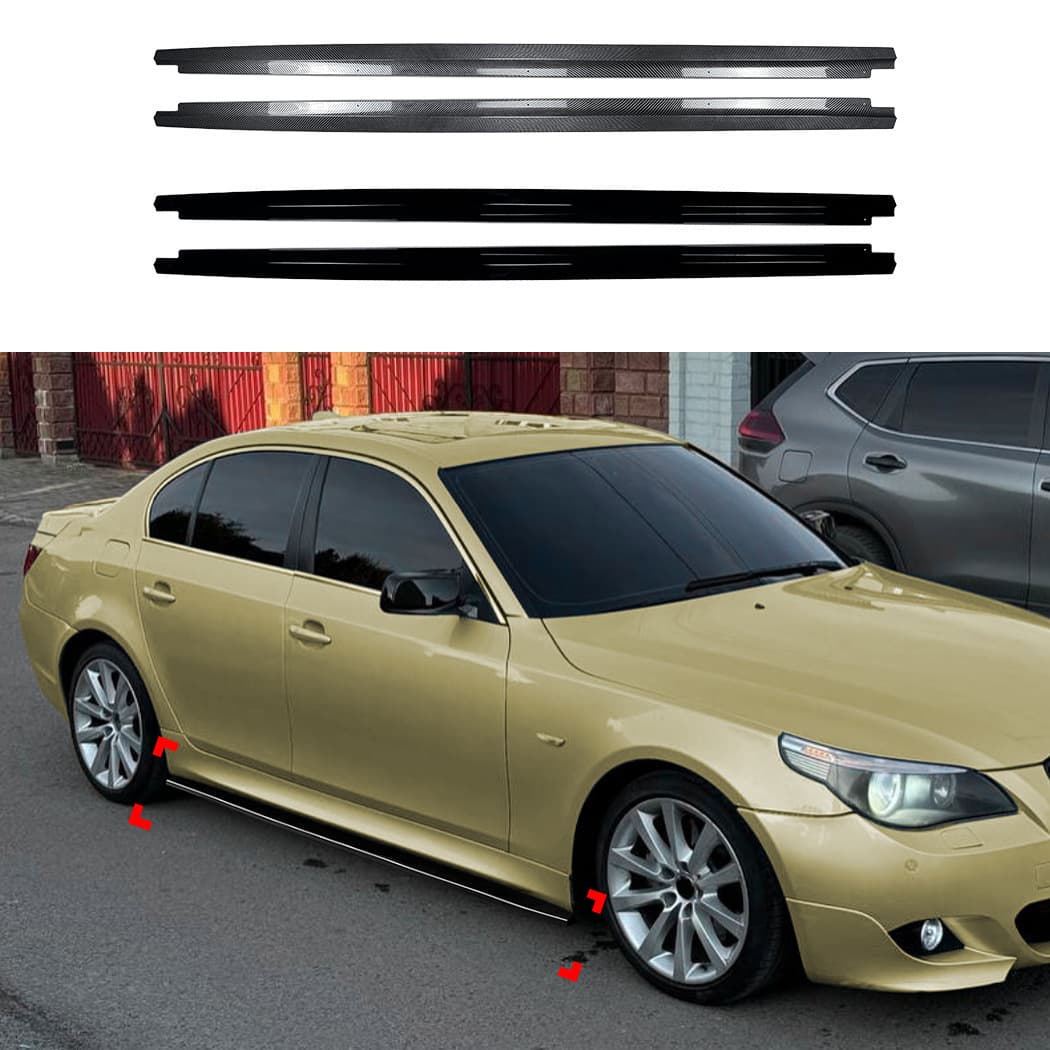 For BMW 5 Series E60 E61 M Sport M5 2005-10 MP Side Skirt Spoiler Small Body Kit Modification