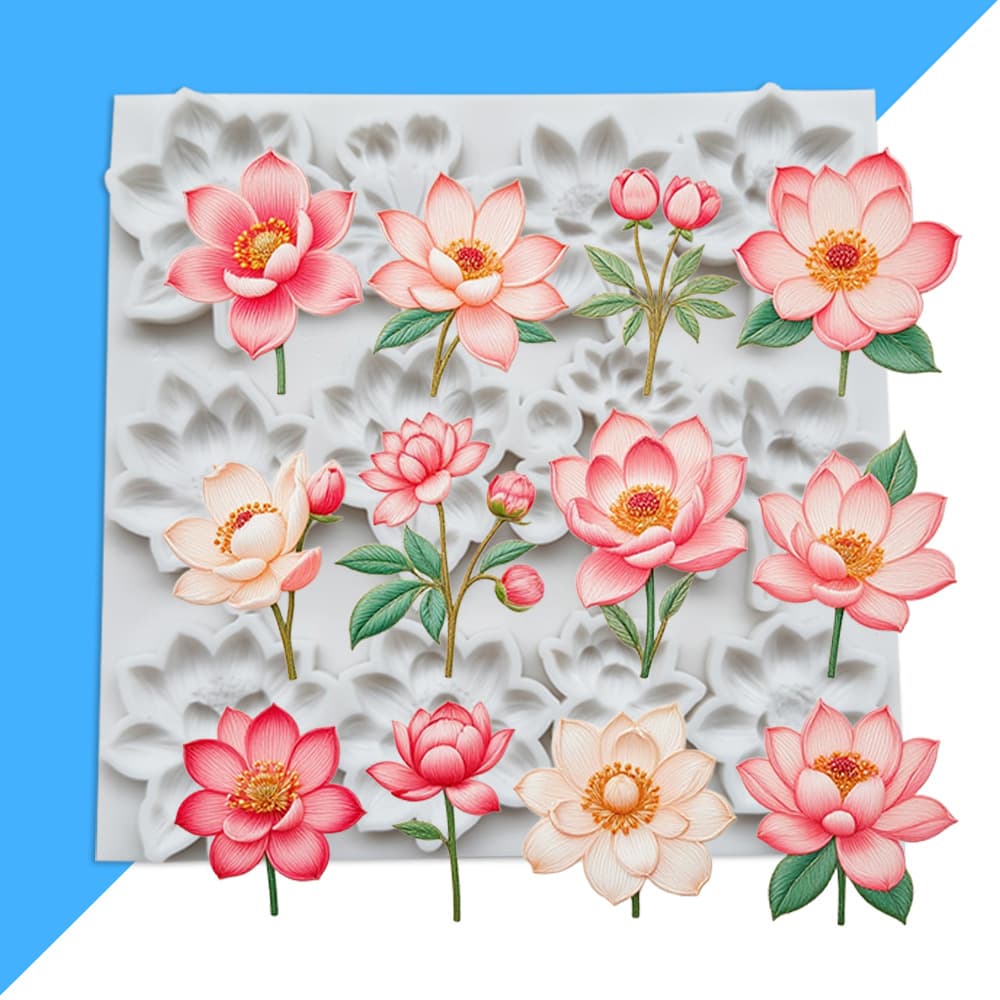 Cross-border New Flower Silicone Mold for Chocolate Cake Decoration Baking Mold