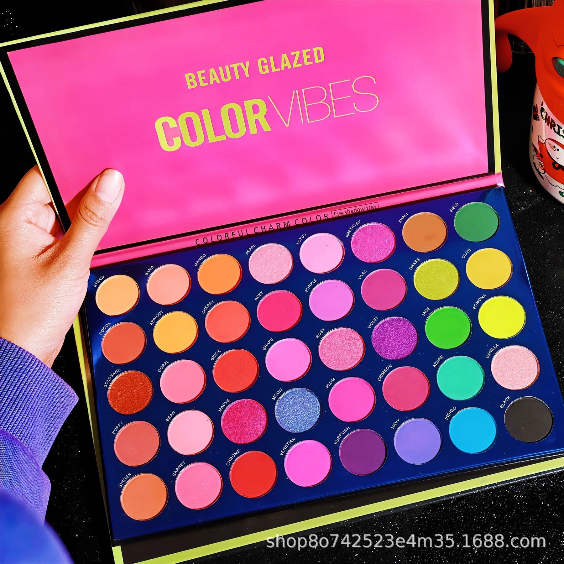 Beauty Glazed 40-Color Eyeshadow Palette for Makeup Artists, Stage and Children's Makeup, Authentic